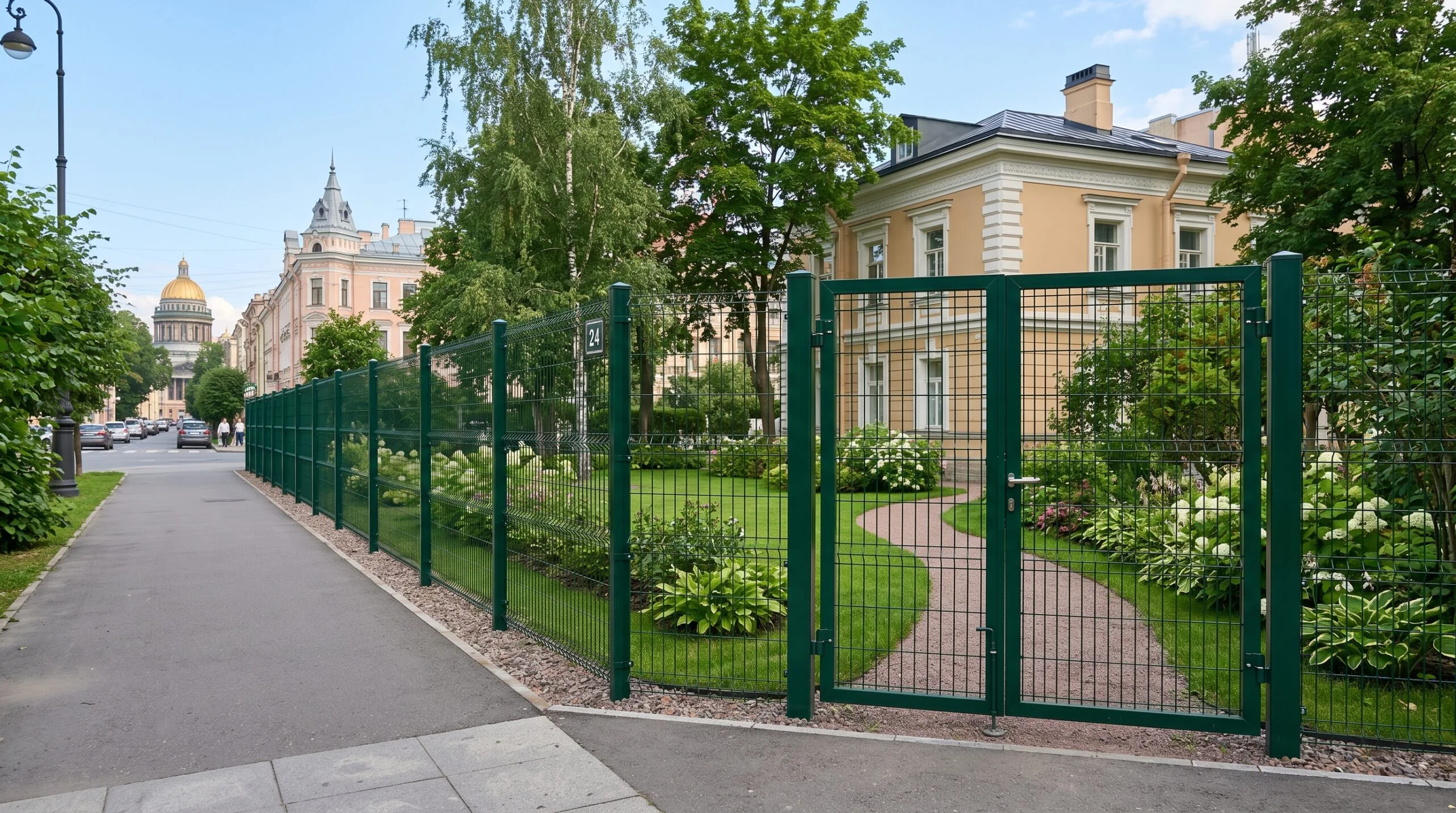 Сварная сетка для забора в СПб: выбор, покупка, установка и преимущества