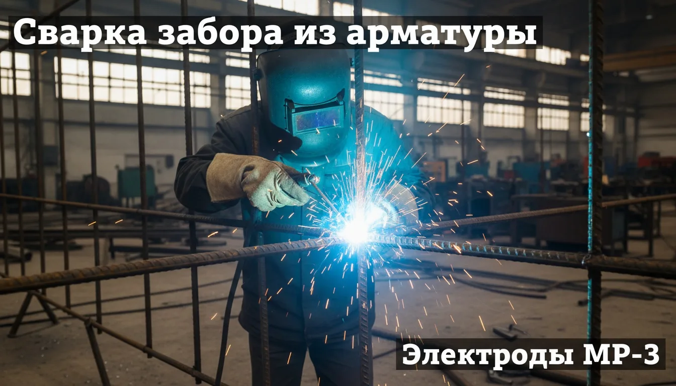 Забор из арматуры: какие электроды использовать