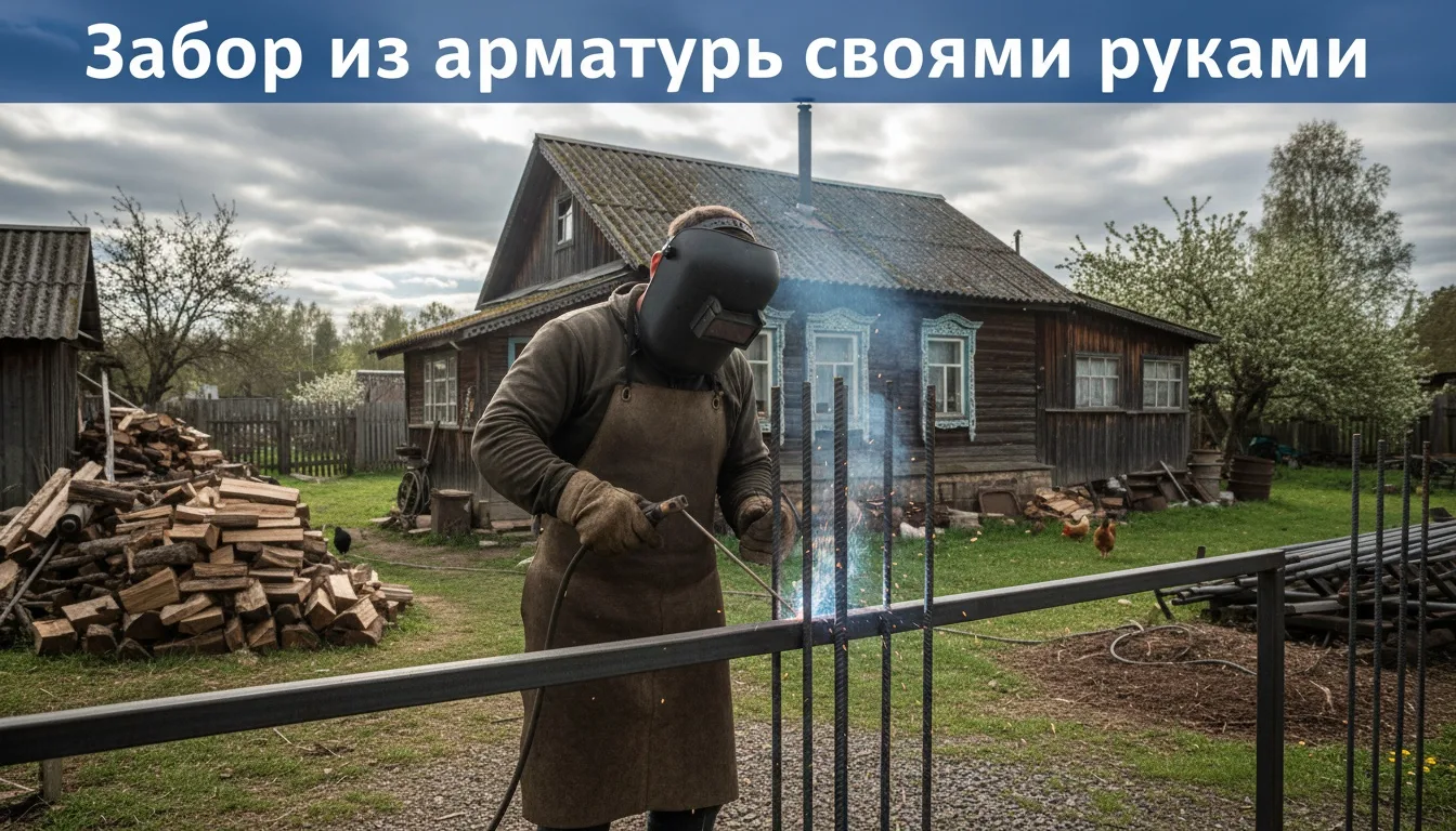 Забор из арматуры своими руками: плюсы, минусы и пошаговая инструкция