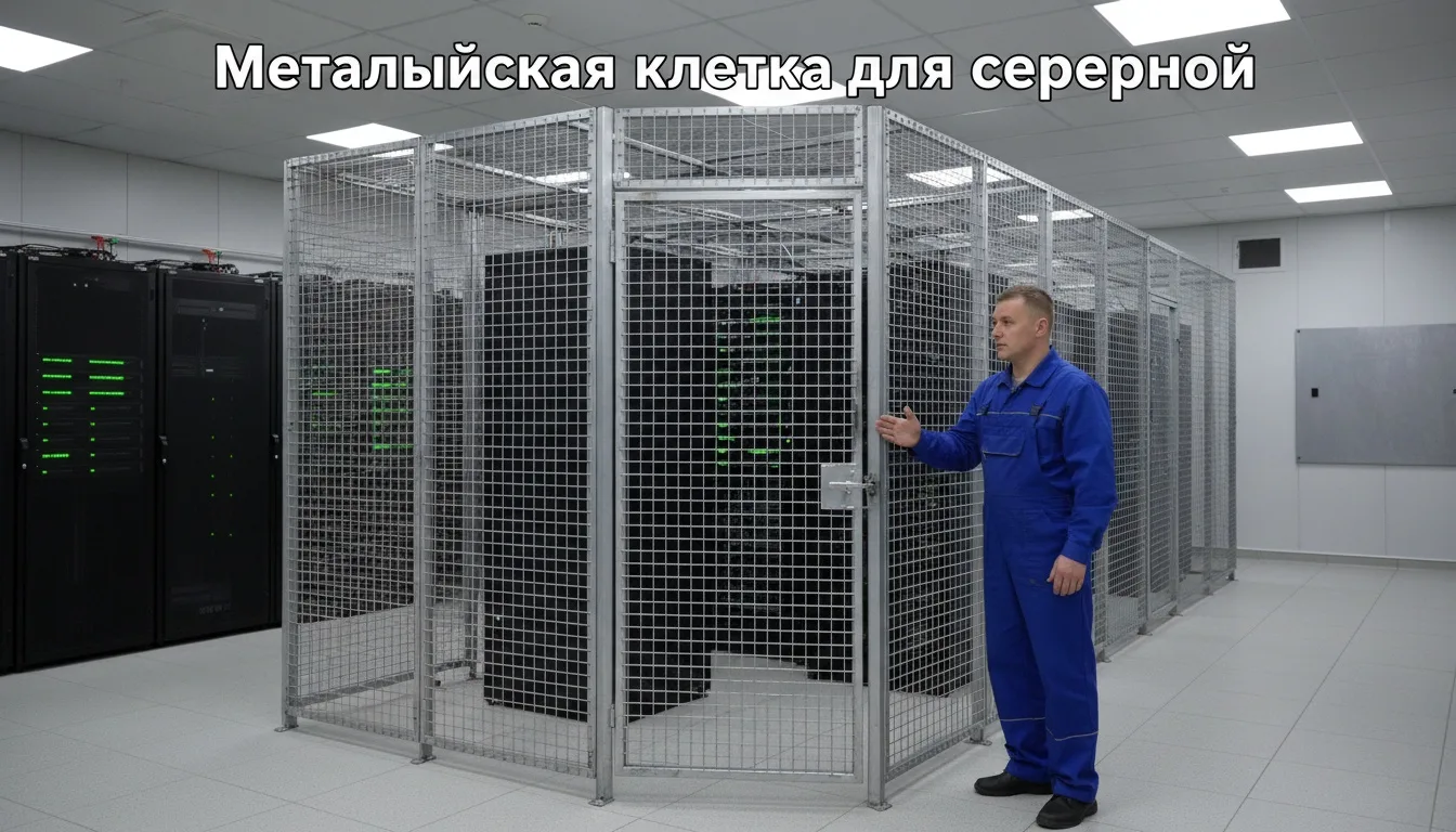 Ограждение серверной: металлическая клетка под ключ