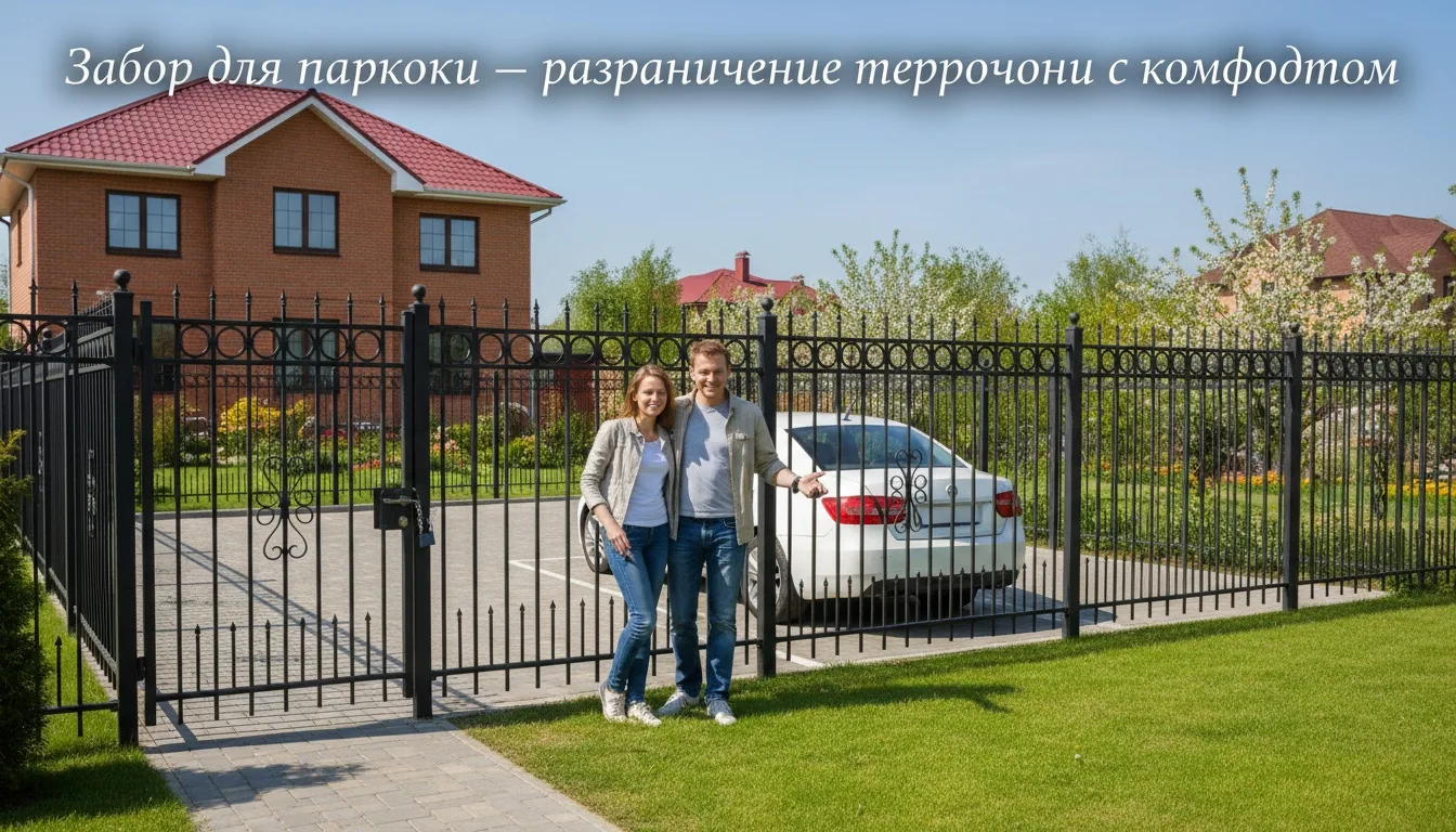Забор для парковки: разграничение территории