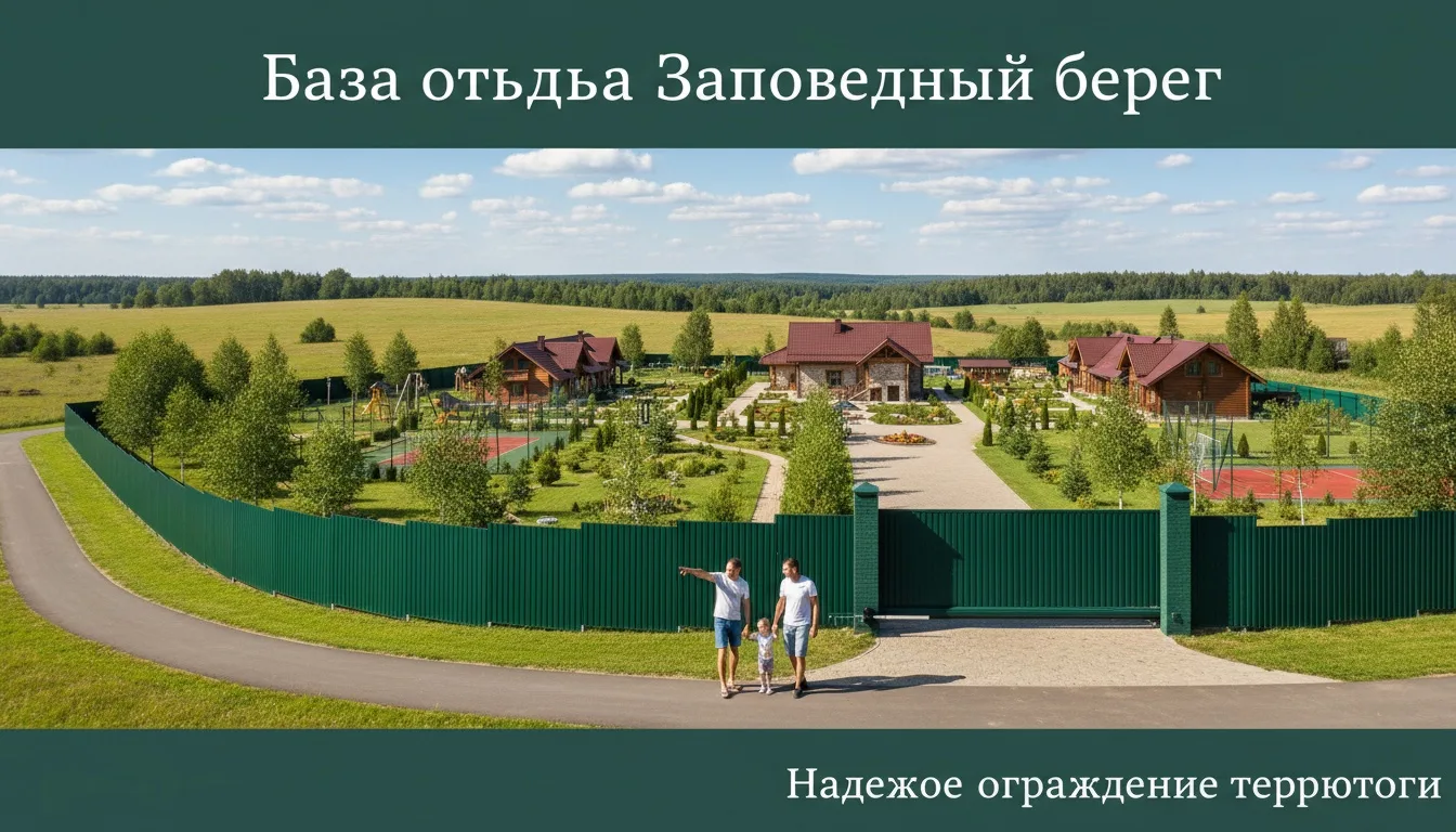 Забор для базы отдыха: как выбрать ограждение для большой территории