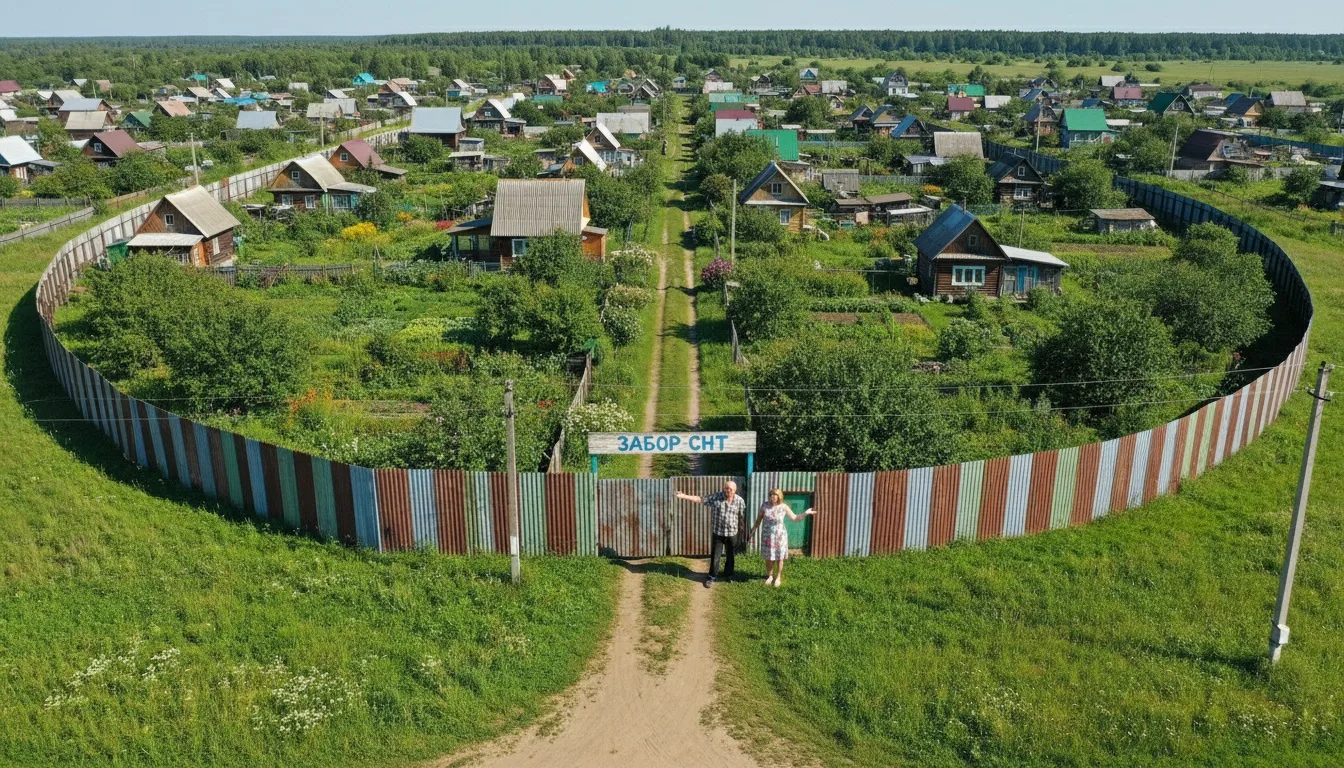 Забор для садоводческого товарищества: общий периметр