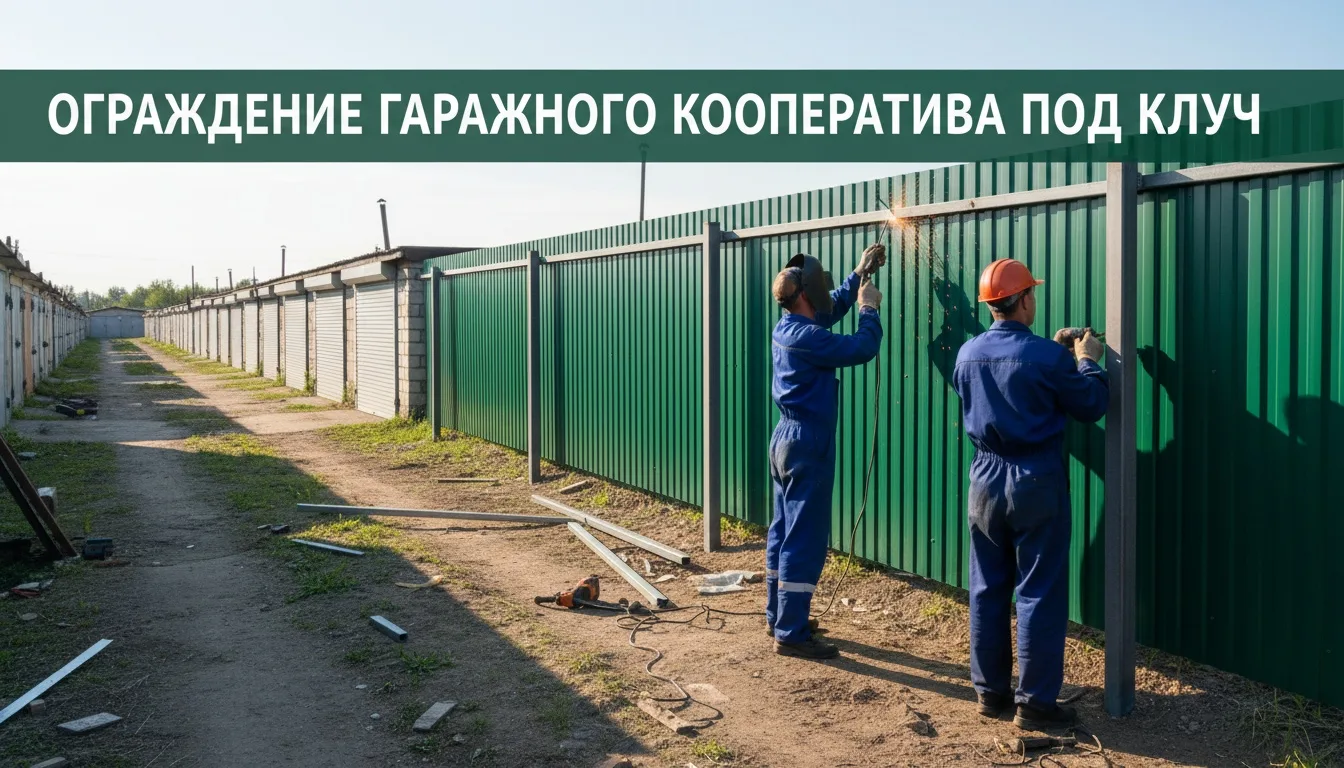 Ограждение территории гаражного кооператива: нормы, виды заборов и точный расчет сметы