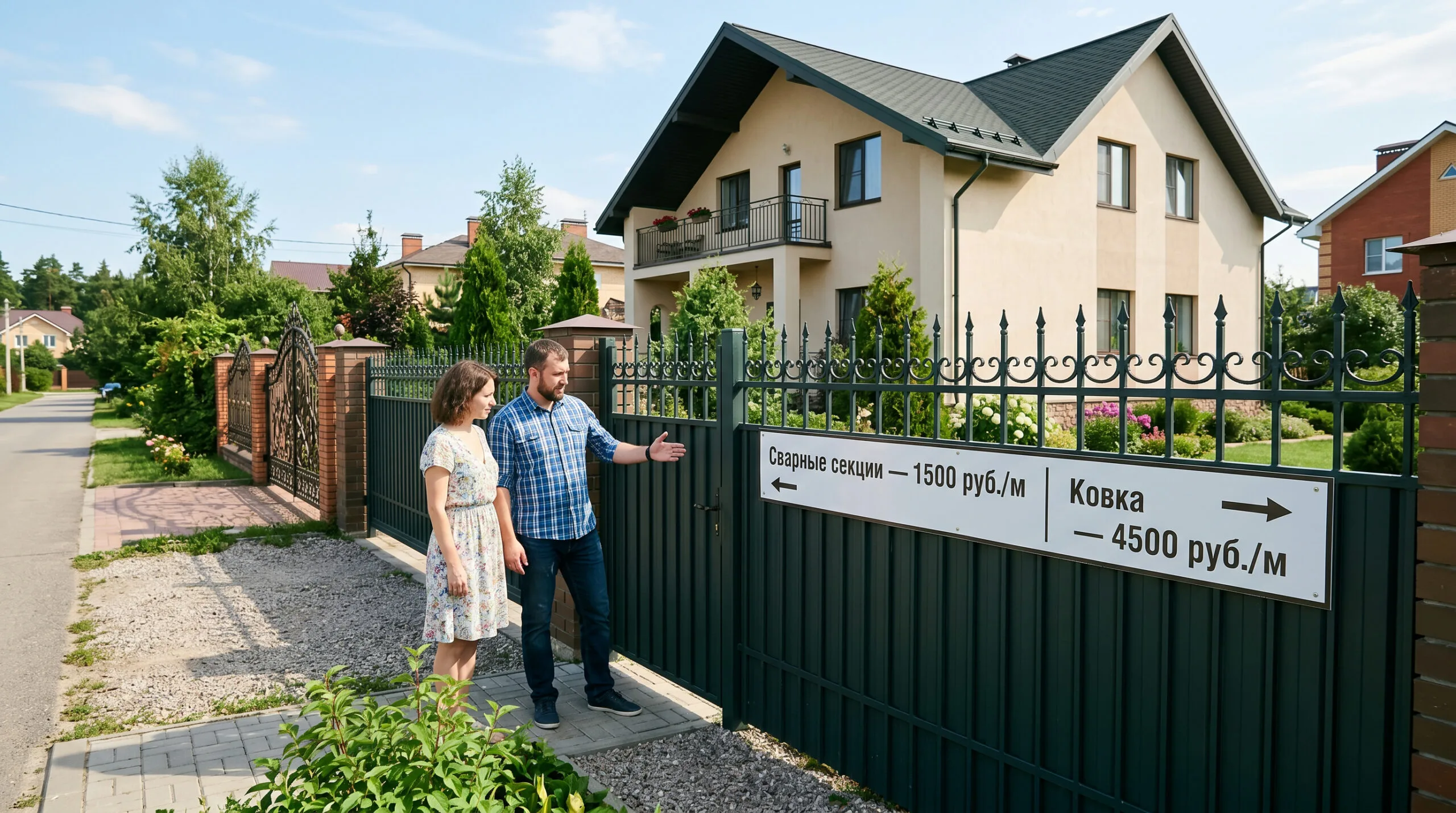 Забор из сварных секций против ковки: честное сравнение цен и характеристик
