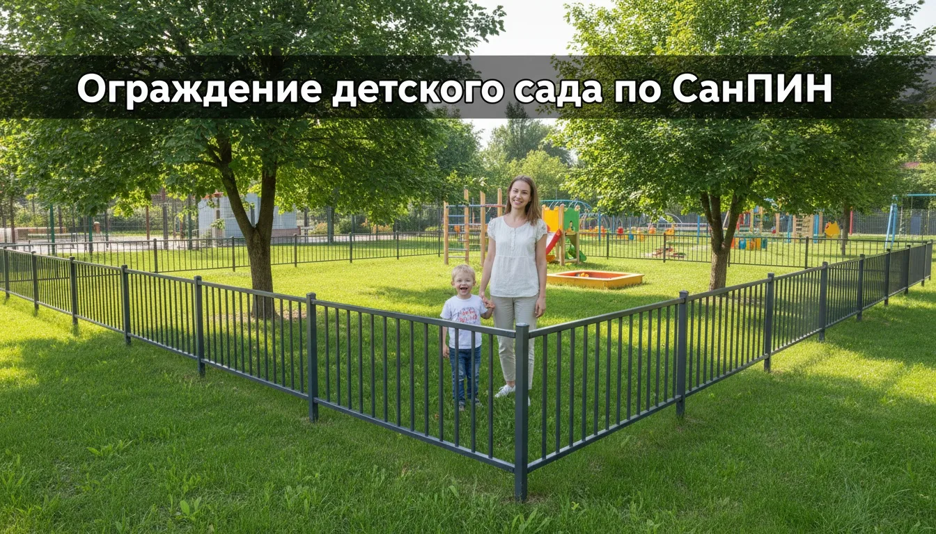 Ограждение детского сада: требования СанПиН