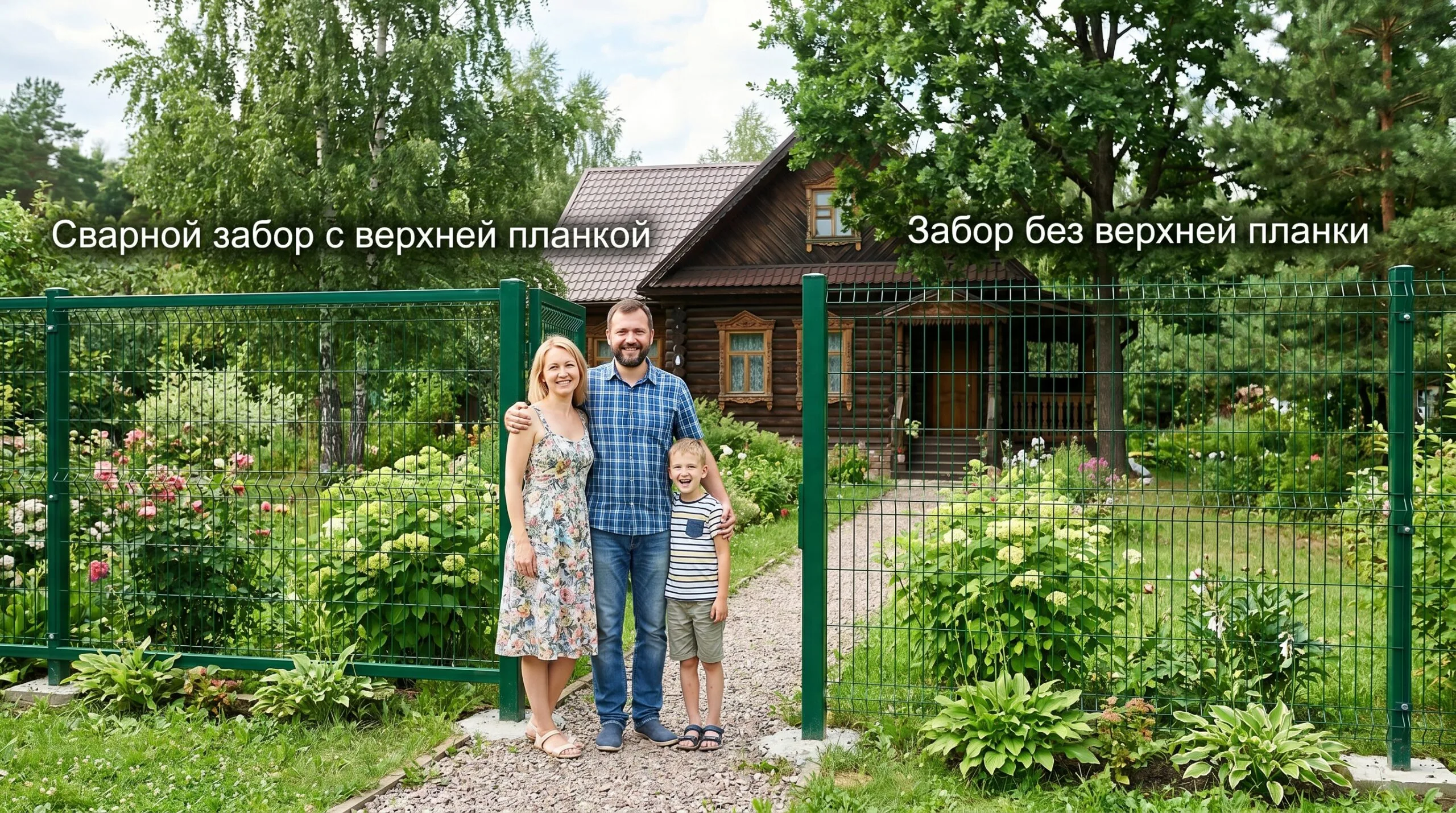 Сварной забор с верхней планкой или без: сравнение, плюсы и минусы