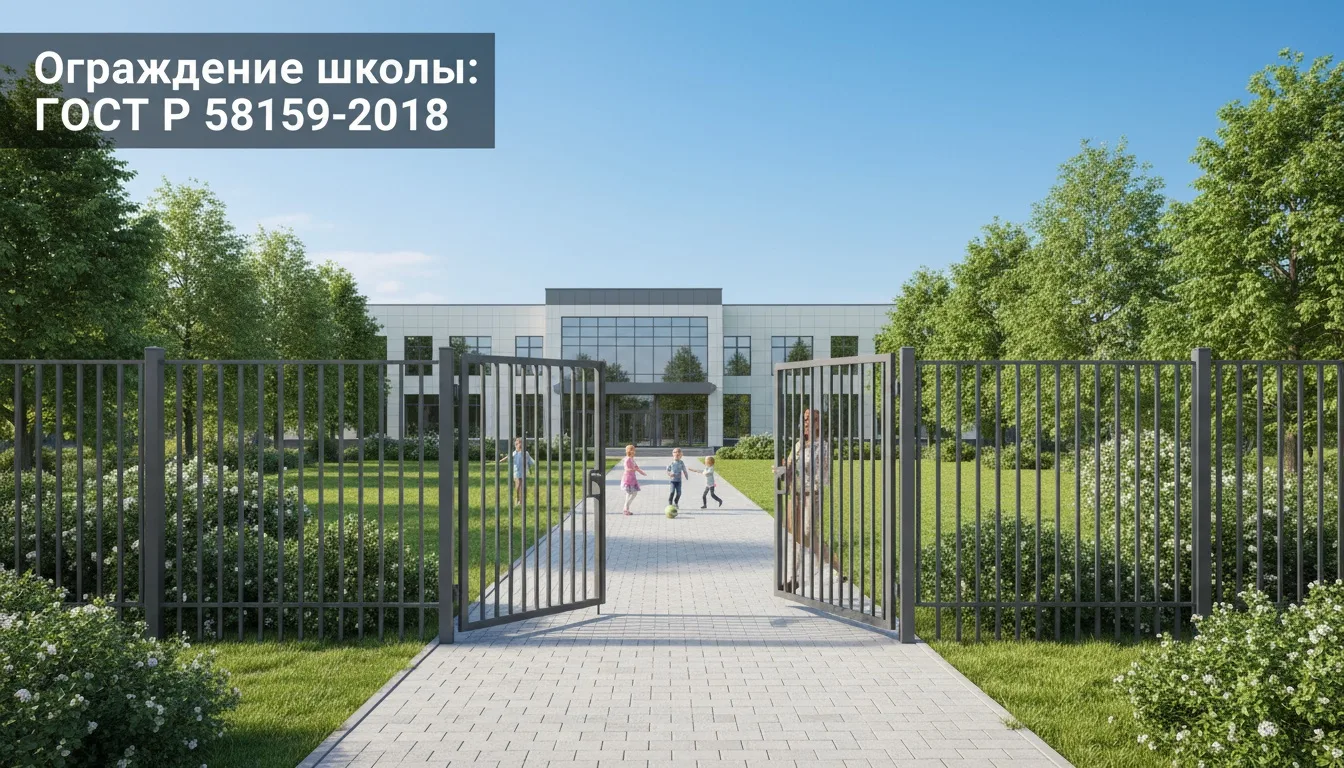 Ограждение школы: ГОСТ и нормативные документы