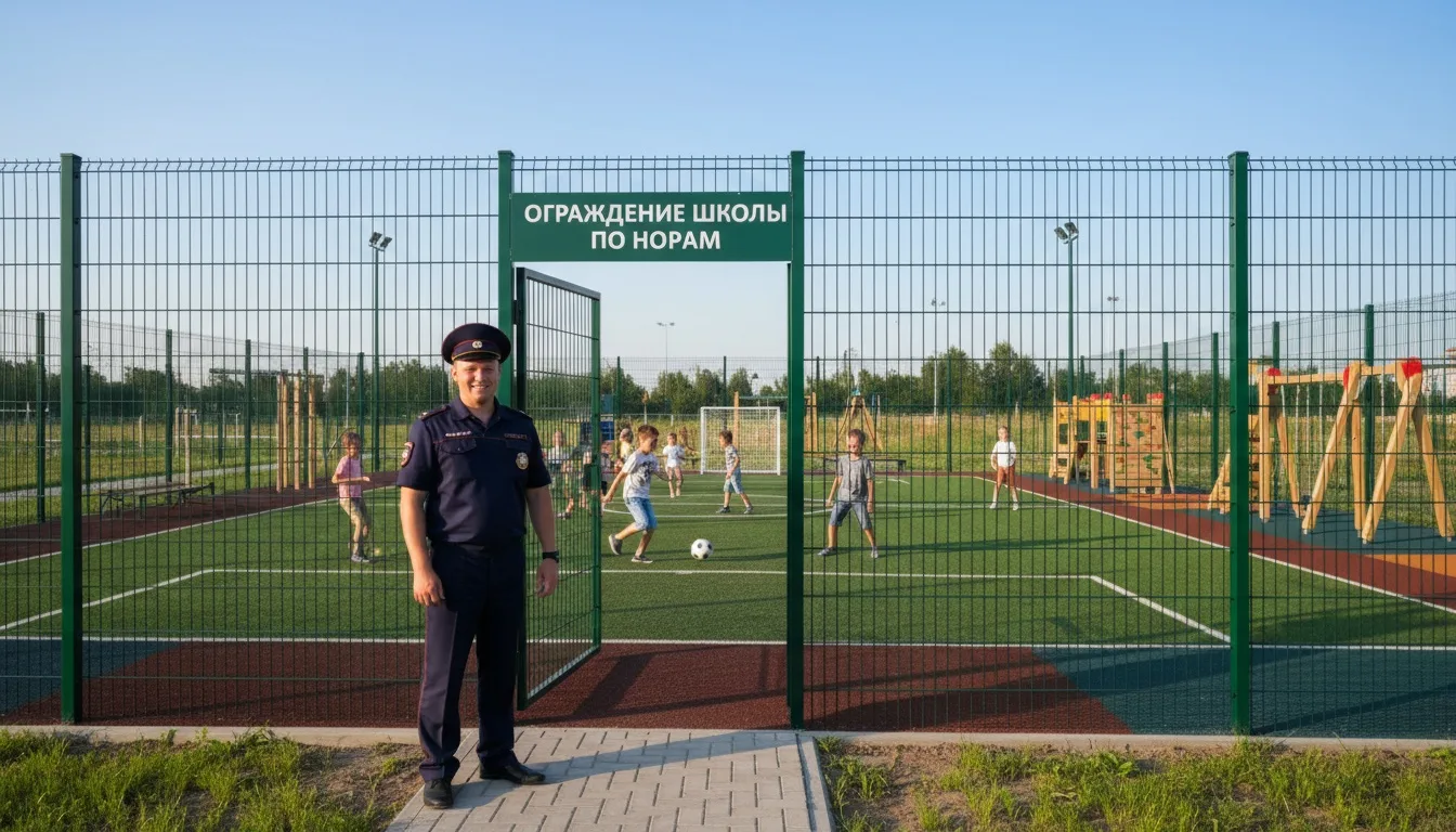 Ограждение школы: нормы и правила установки