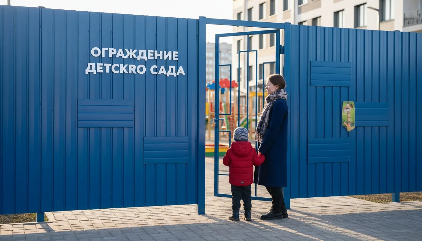 Ограждение детского сада: требования к калитке и воротам