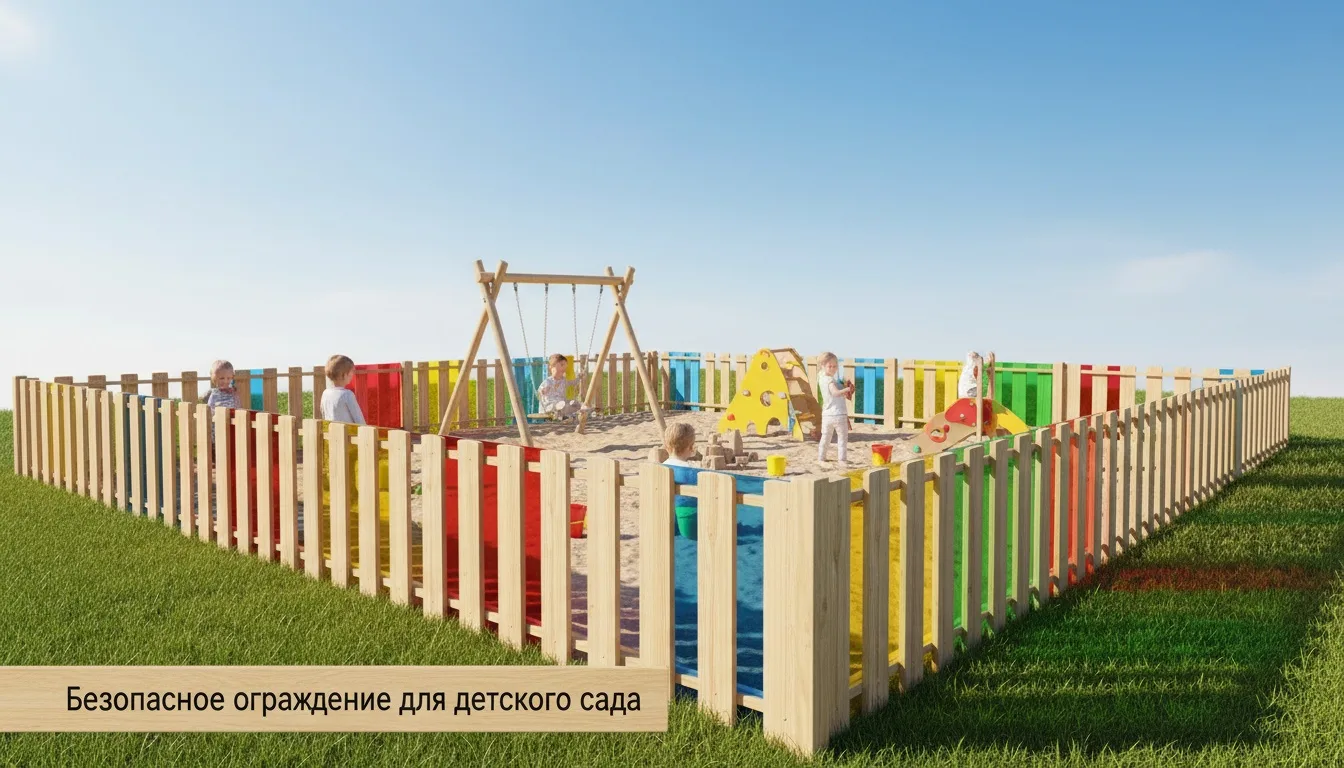 Какое ограждение для детского сада безопасно? Выбираем материалы
