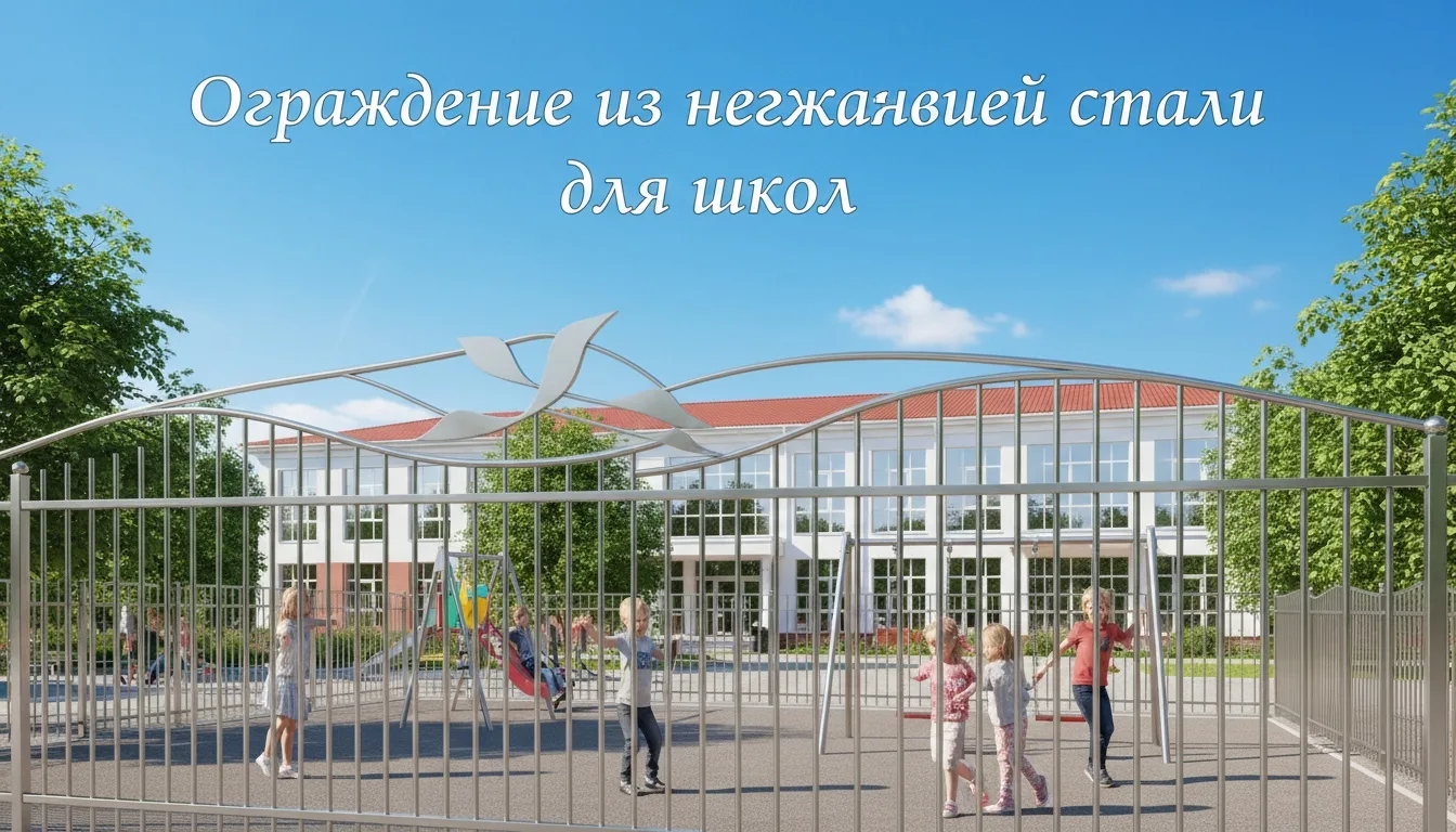 Ограждение из нержавеющей стали для школ: безопасность, долговечность и стиль