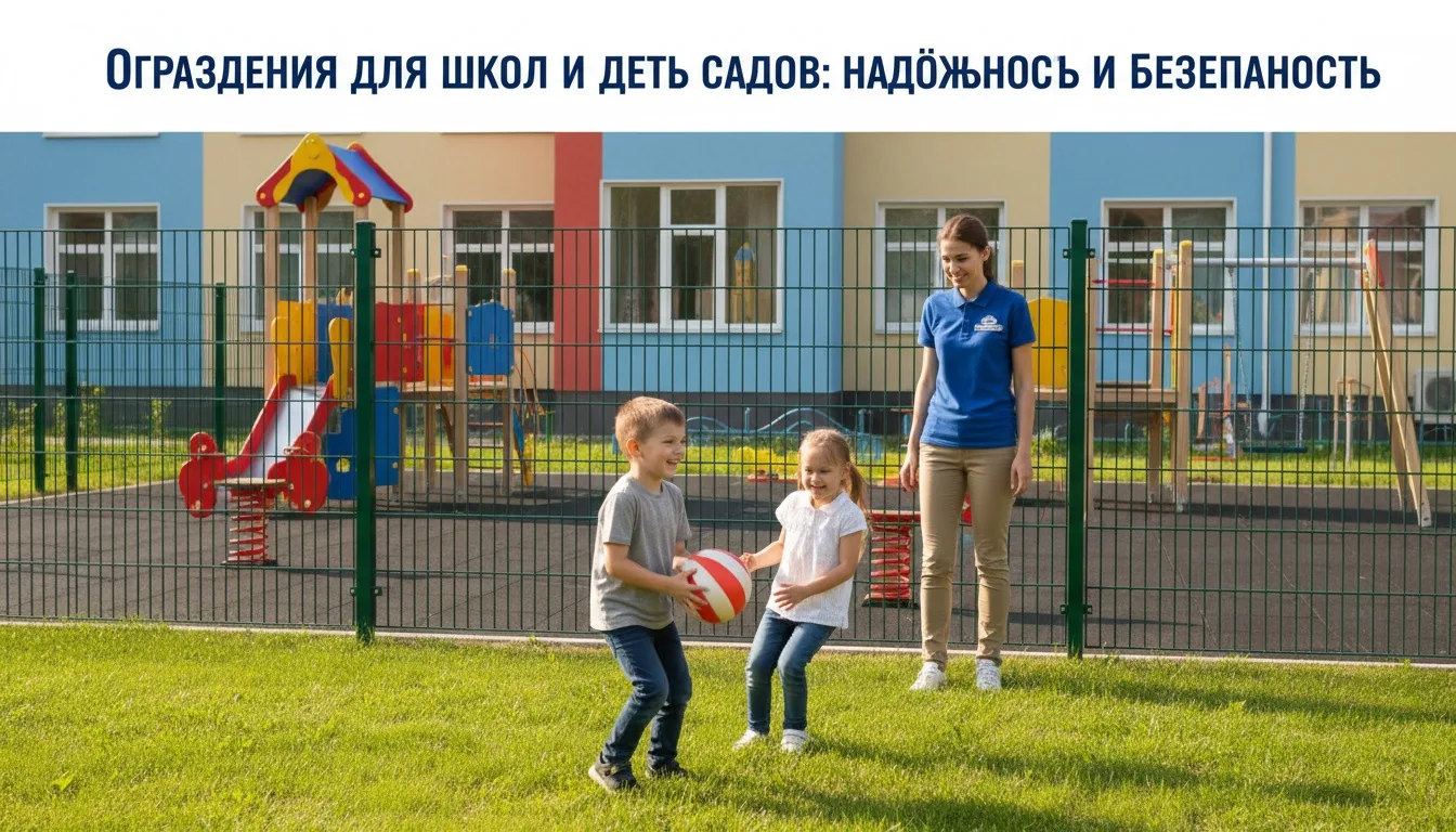 Ограждения для школ и детских садов: обзор решений