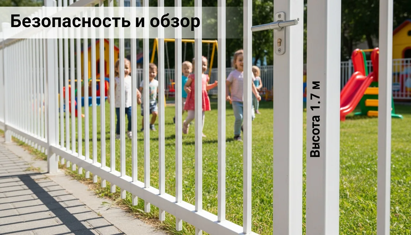 Ограждение детского сада: как обеспечить обзор с улицы
