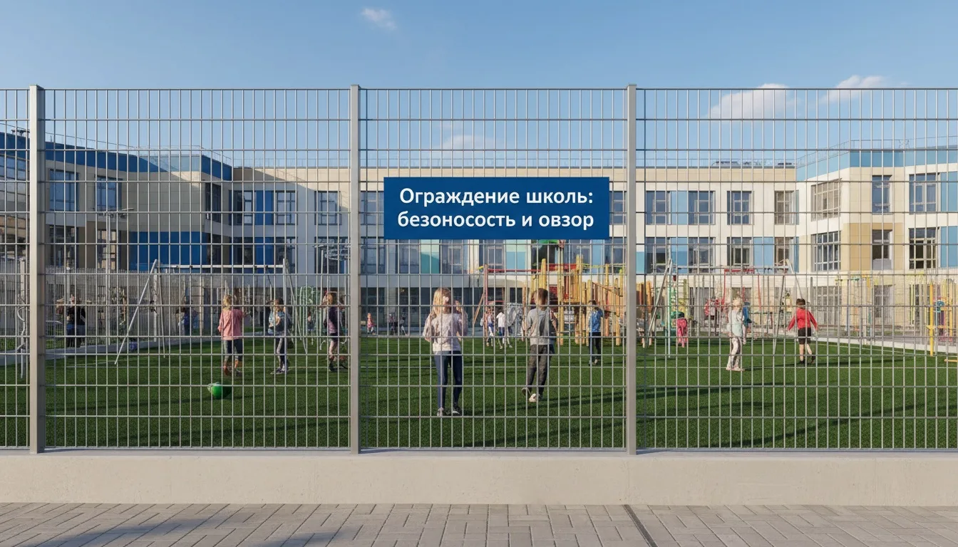 Ограждение школы: просматриваемость территории