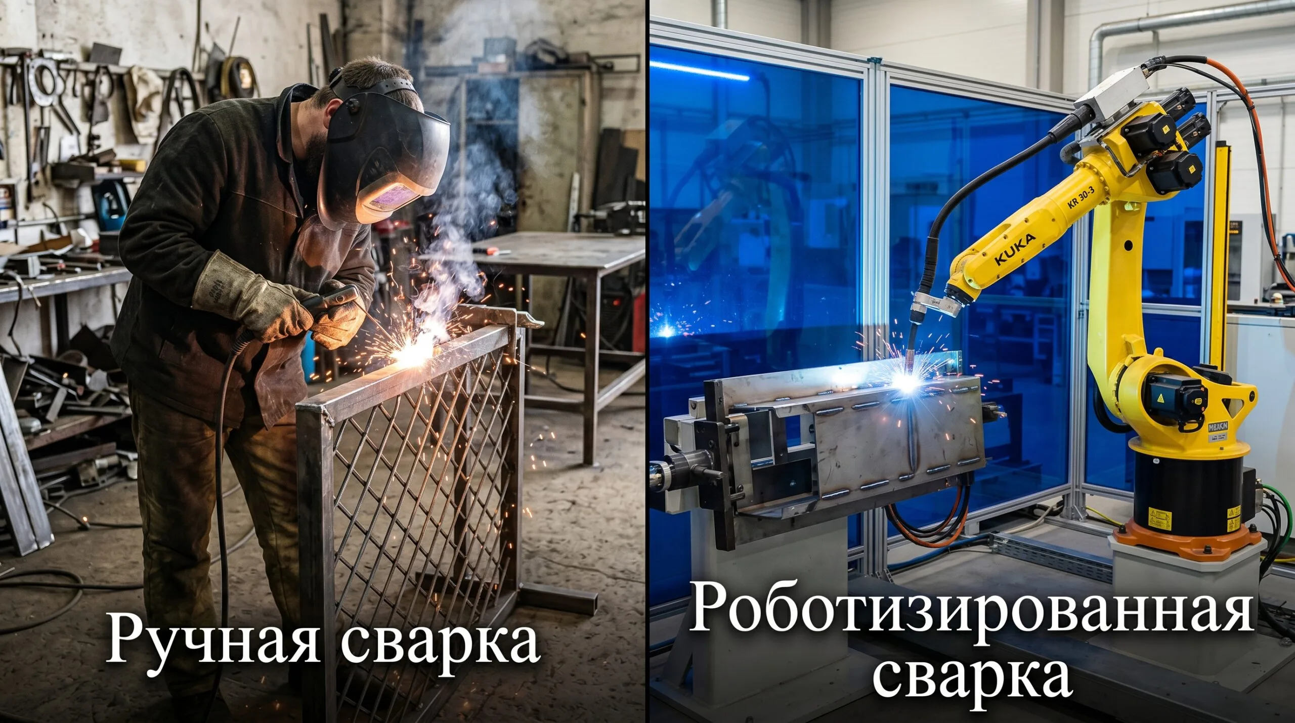 Сварной забор: ручная сварка vs роботизированная