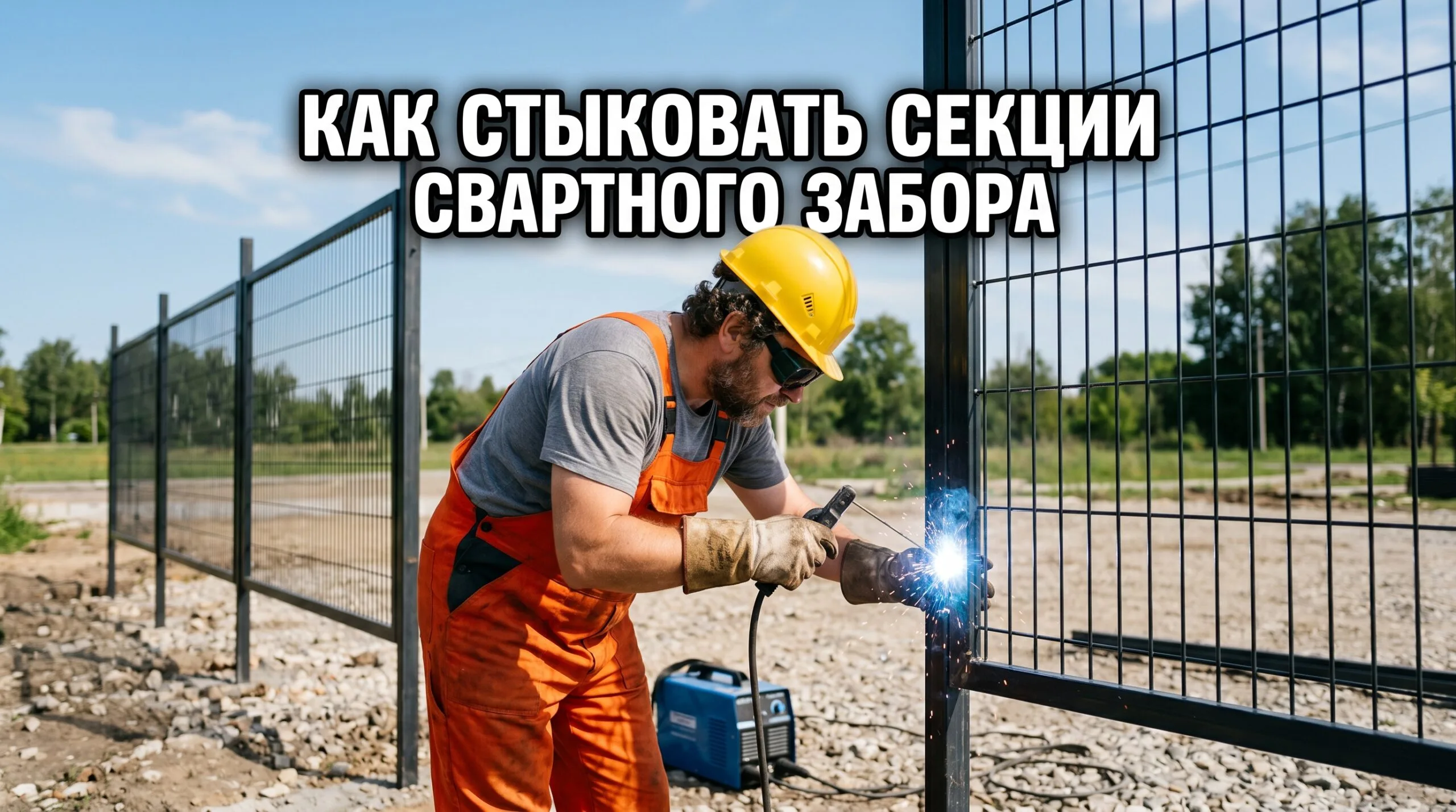 Как правильно стыковать секции сварного забора: пошаговая инструкция
