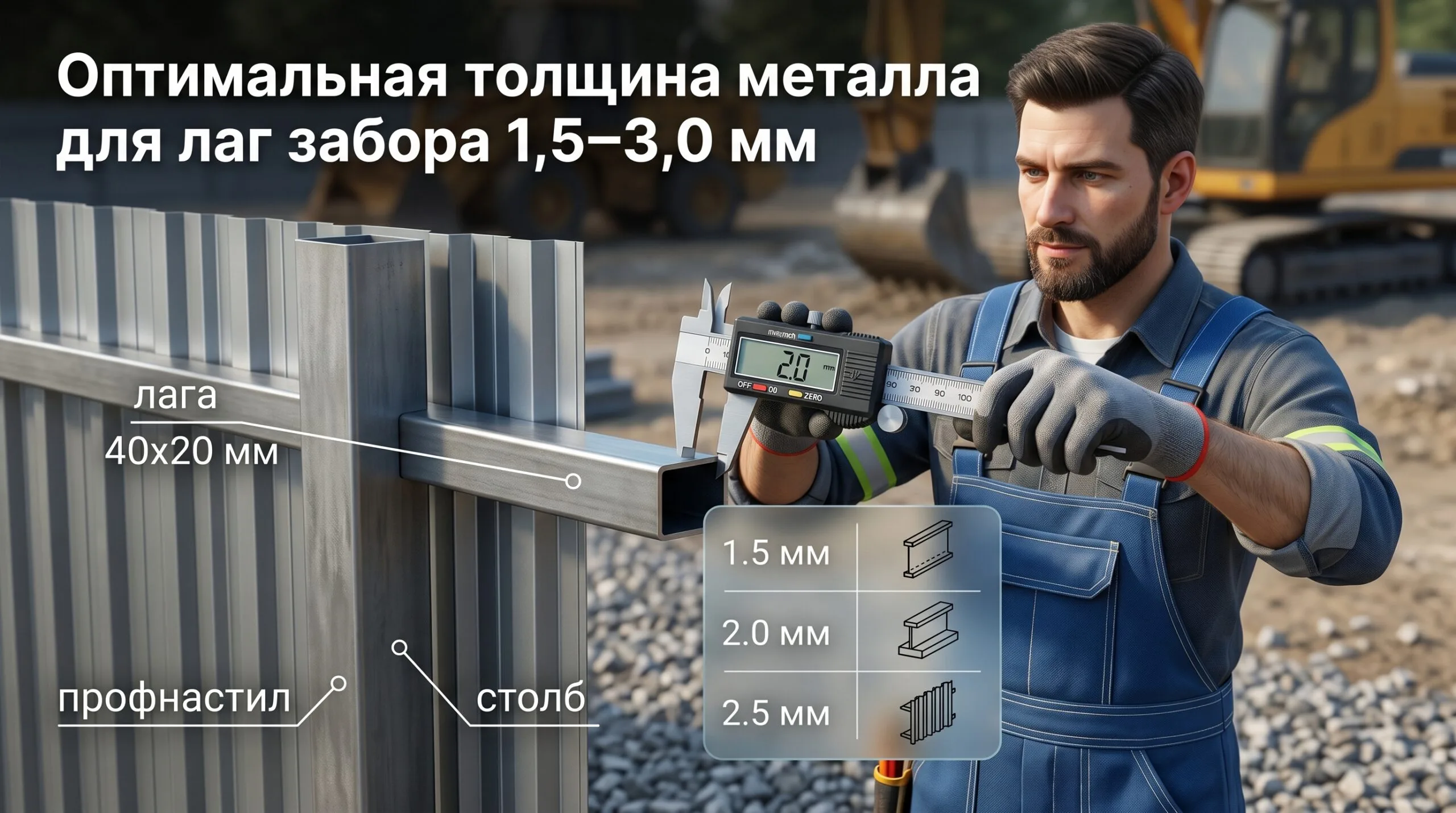 Какой толщины металл для лаг забора: таблица, ГОСТ и практические рекомендации