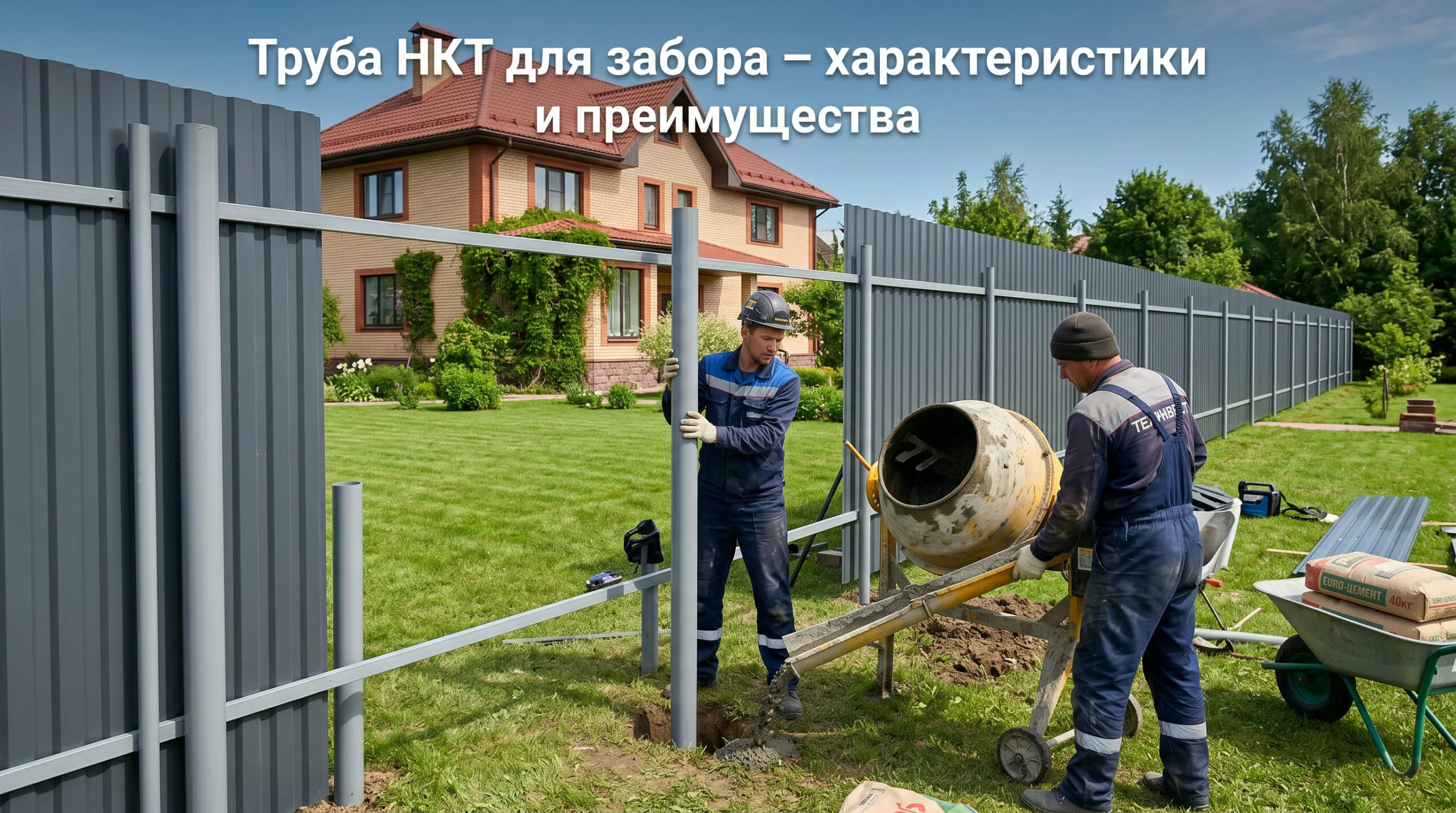 Труба НКТ для забора: характеристики, преимущества и монтаж