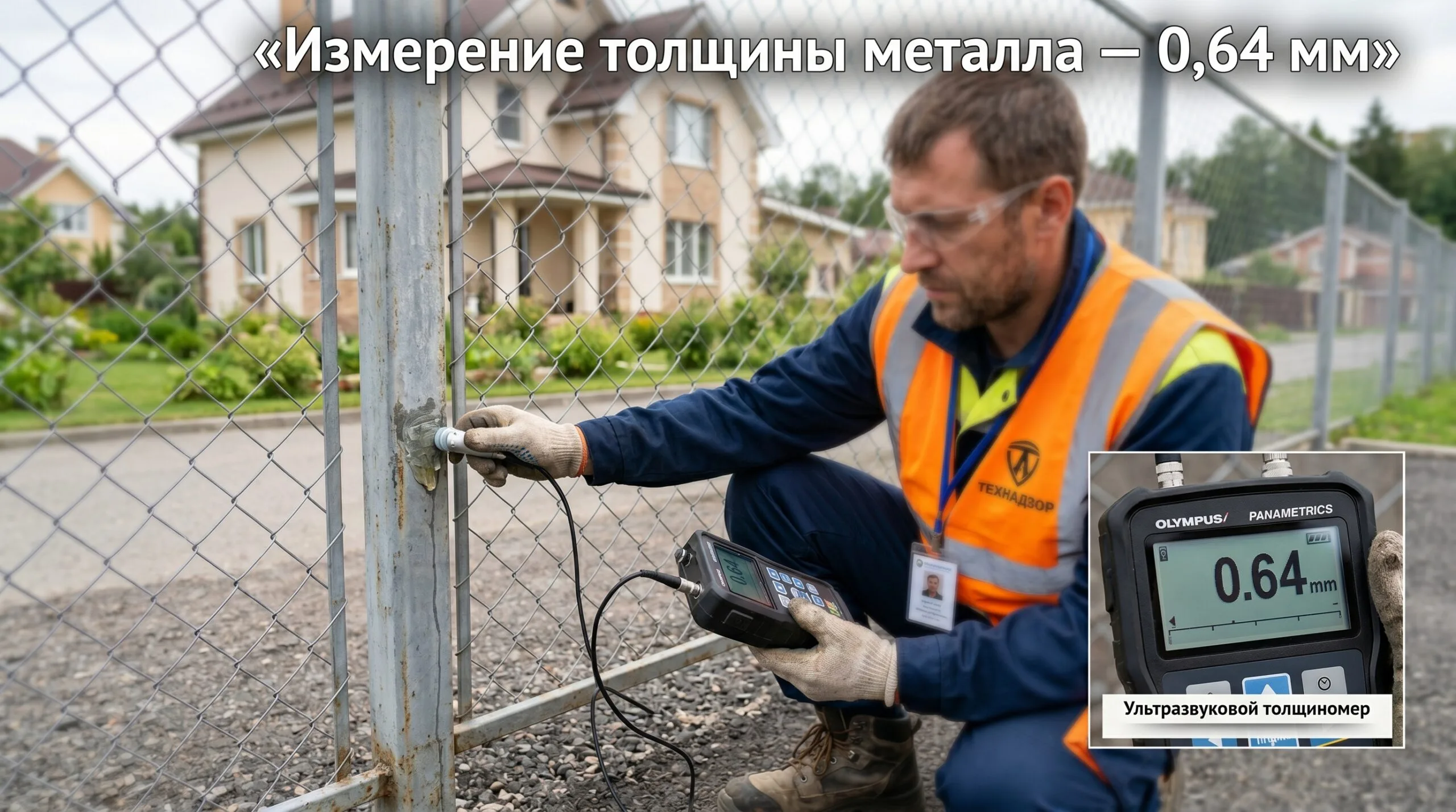 Как определить толщину металла на уже стоящем заборе