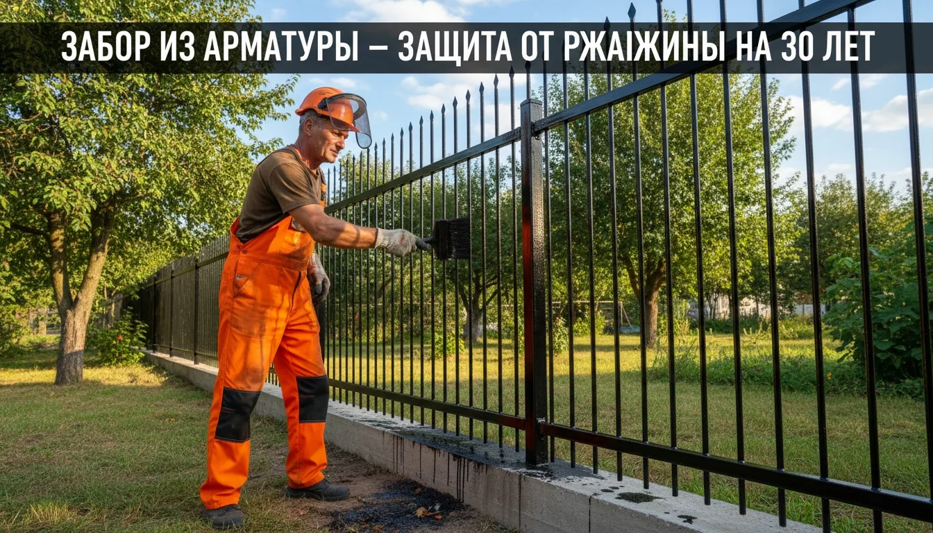 Забор из арматуры: как защитить от ржавчины и продлить срок службы