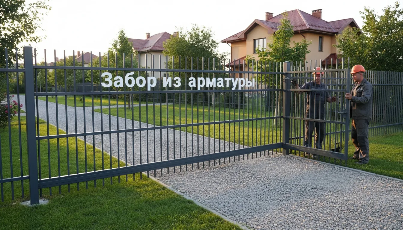 Забор из арматуры для ограждения территории: прочность, долговечность и стиль