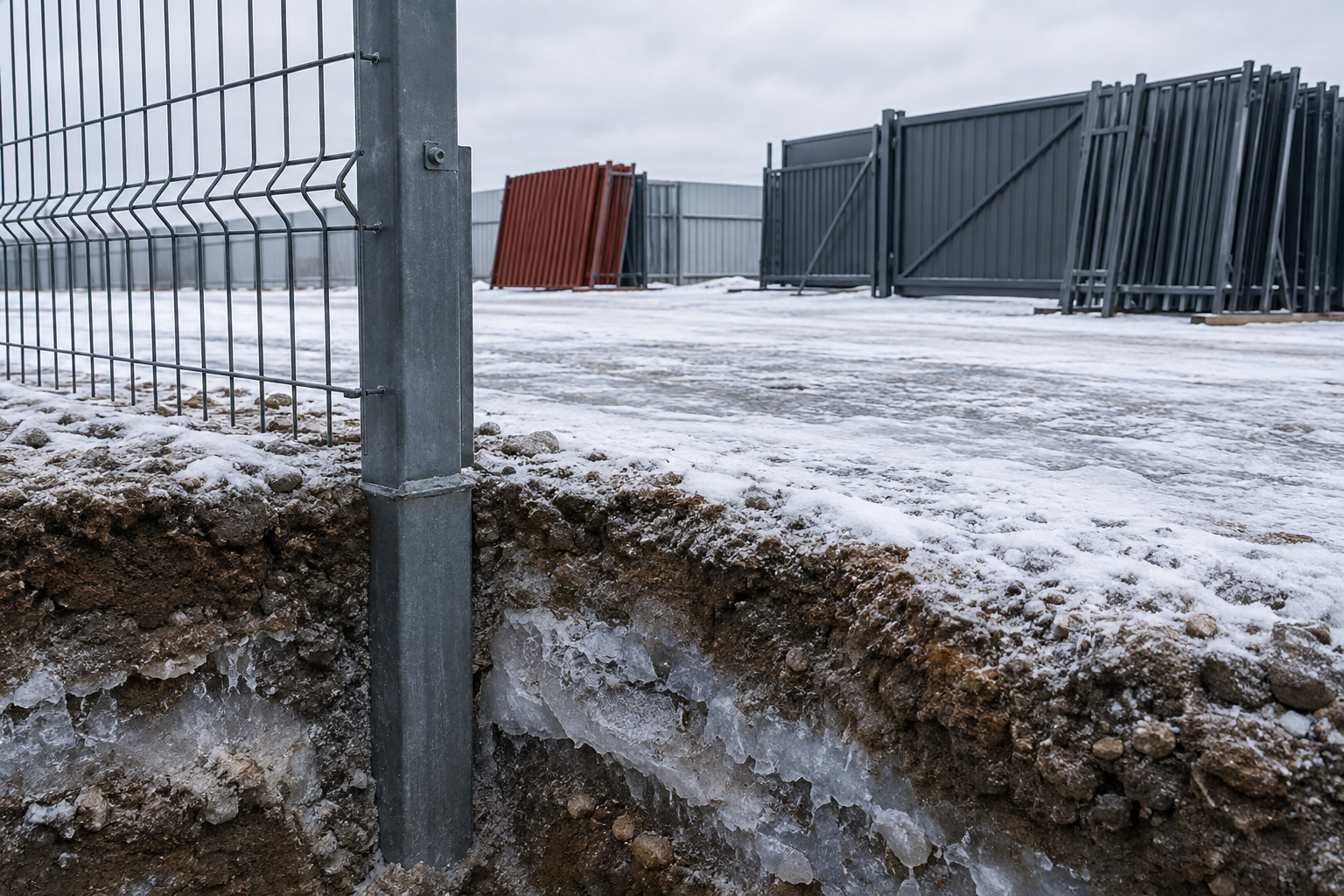 Глубина промерзания в Челябинской области и столбы забора